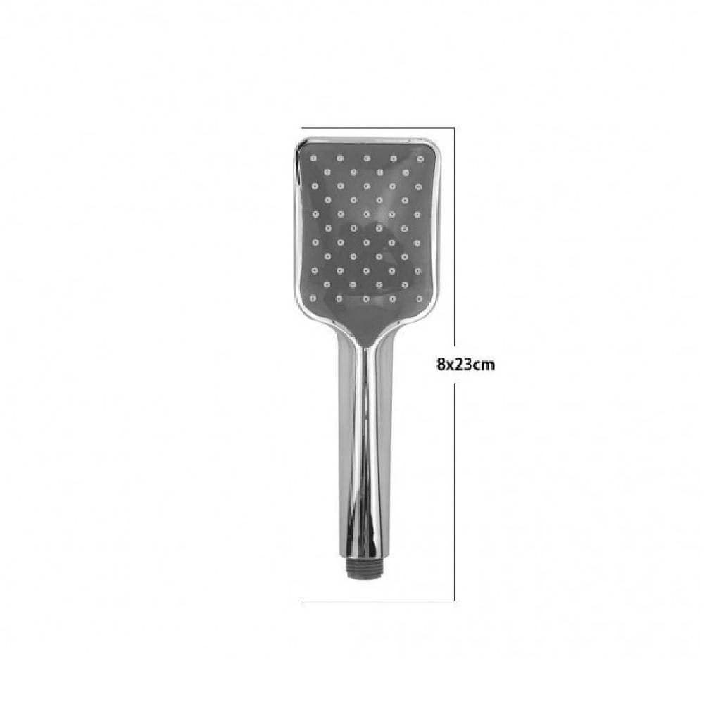 SOFFIONE DOCCIA 8 X 23 CM DOCCETTA RETTANGOLARE MONOGETTO BAGNO MODERNO 69313 - 2
