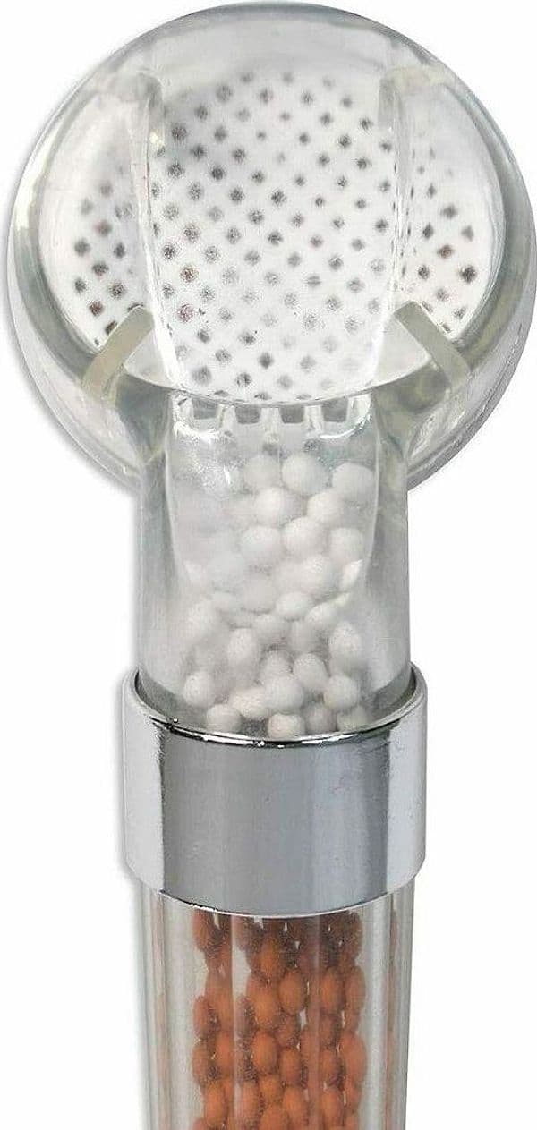 SOFFIONE DOCCIA 59174 SASSI PURIFICANTI ANTICALCARE FILTRO DEPURATORE GETTO FORTE - 3