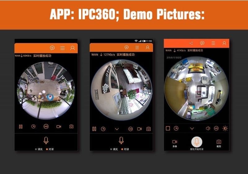 TELECAMERA LAMPADINA HD 360° HD WIFI P2P IR 960P GESTIBILE DA APP ANDROID IOS - 3