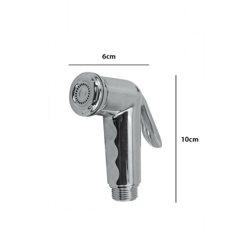 IDROSCOPINO ABS CROMATO LUCIDO PER PULIZIA WC BIDET IGIENE INTIMA 6X10CM 69311 - 2