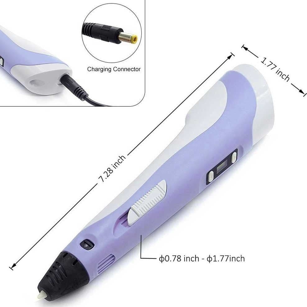PENNA 3D PER DISEGNI TRIDIMENSIONALI STAMPA STEREOSCOPICA CON SET DI 3 FILAMENTI - 4
