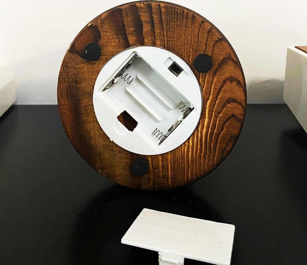 ROSA ETERNA INCANTATA LA BELLA E LA BESTIA IN CUPOLA CON BASE LEGNO E LUCI A LED - 8