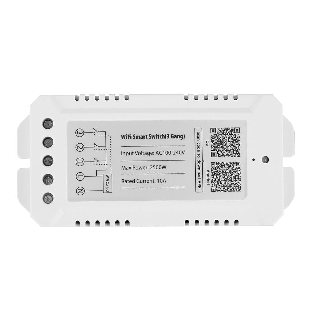 DISPOSITIVO RICEVITORE WIFI ANDROID ON OFF SMARTPHONE SMART HOME 3 CANALI - 3