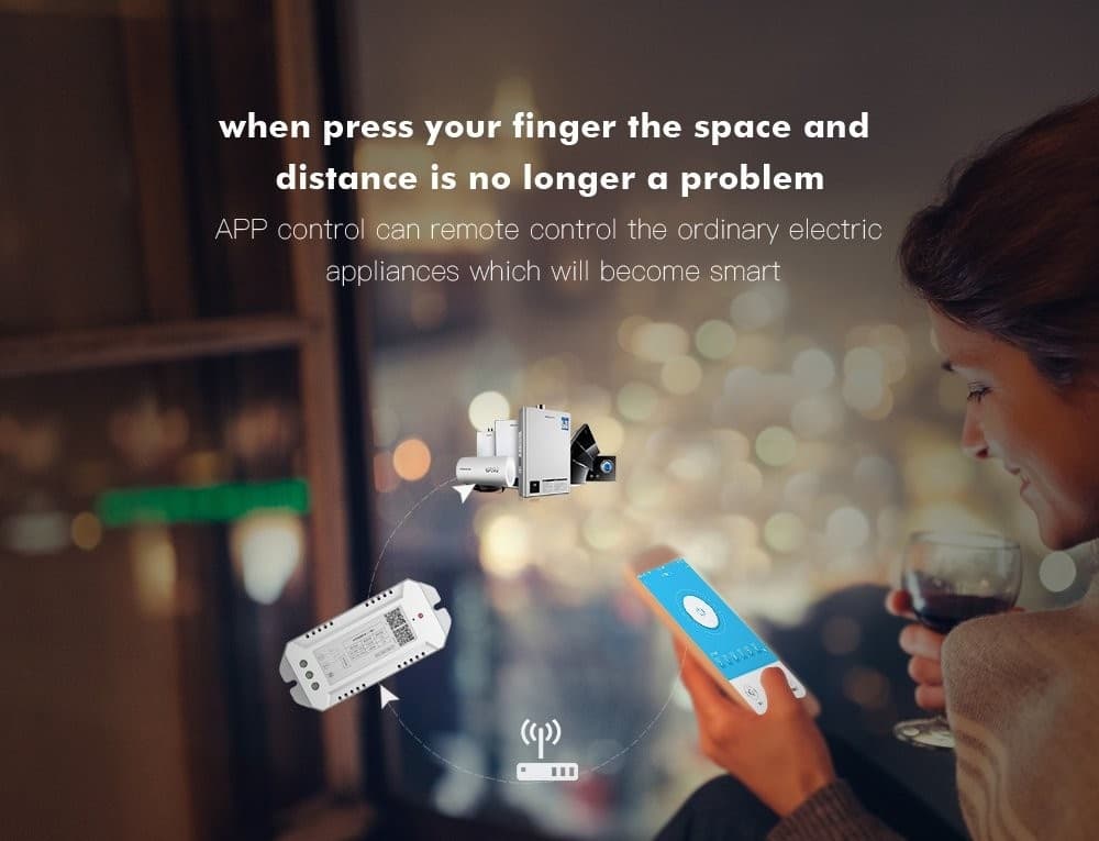DISPOSITIVO RICEVITORE WIFI ANDROID ON OFF SMARTPHONE SMART HOME 3 CANALI - 6