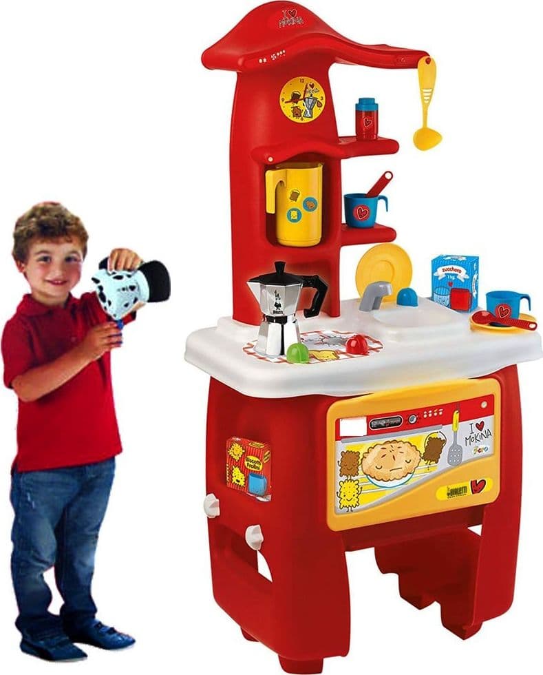 CUCINA GIOCATTOLO CON MOKA CAFFè LOVE MOKINA PIANO COTTURA E FORNO GIOCO BAMBINI - 2