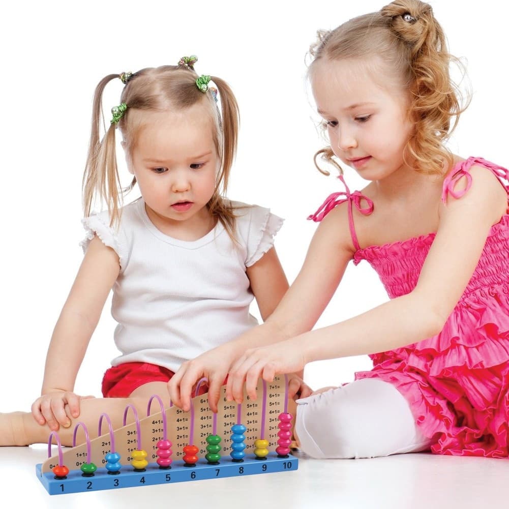 GIOCO PALLOTTOLIERE CON ADDIZIONI IN LEGNO ABACO GIOCATTOLO EDUCATIVO BAMBINI - 2