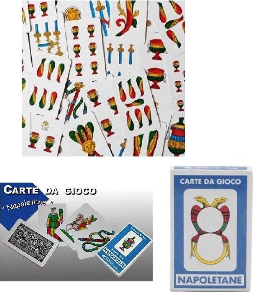 CARTE DA GIOCO NAPOLETANE MAZZO 40 CARTE DA TAVOLO SCOPA SOLITARIO SETTE E MEZZ - 2