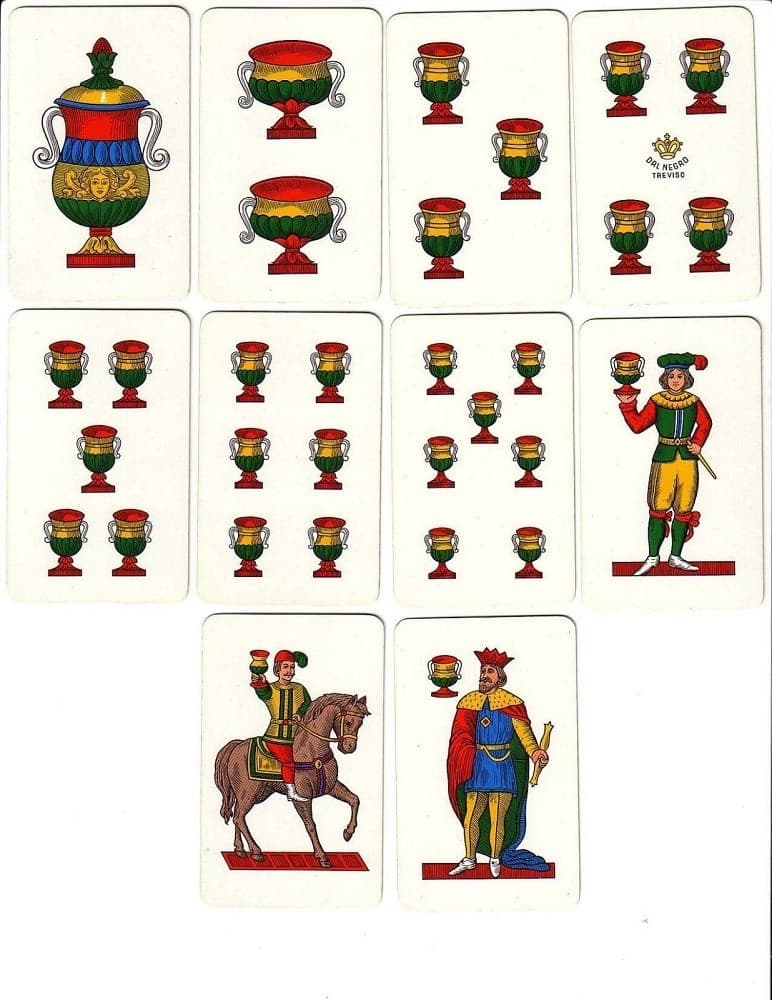 CARTE DA GIOCO NAPOLETANE MAZZO 40 CARTE DA TAVOLO SCOPA SOLITARIO SETTE E MEZZ - 3