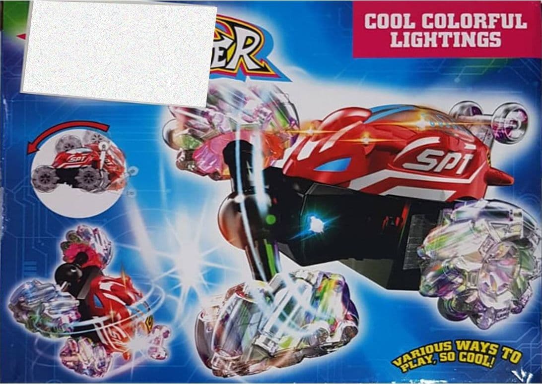 MACCHINA RADIOCOMANDATA ROTAZIONE A 360° GIOCO CON ACROBAZIONE LUCI MULTIFUNZION - 3