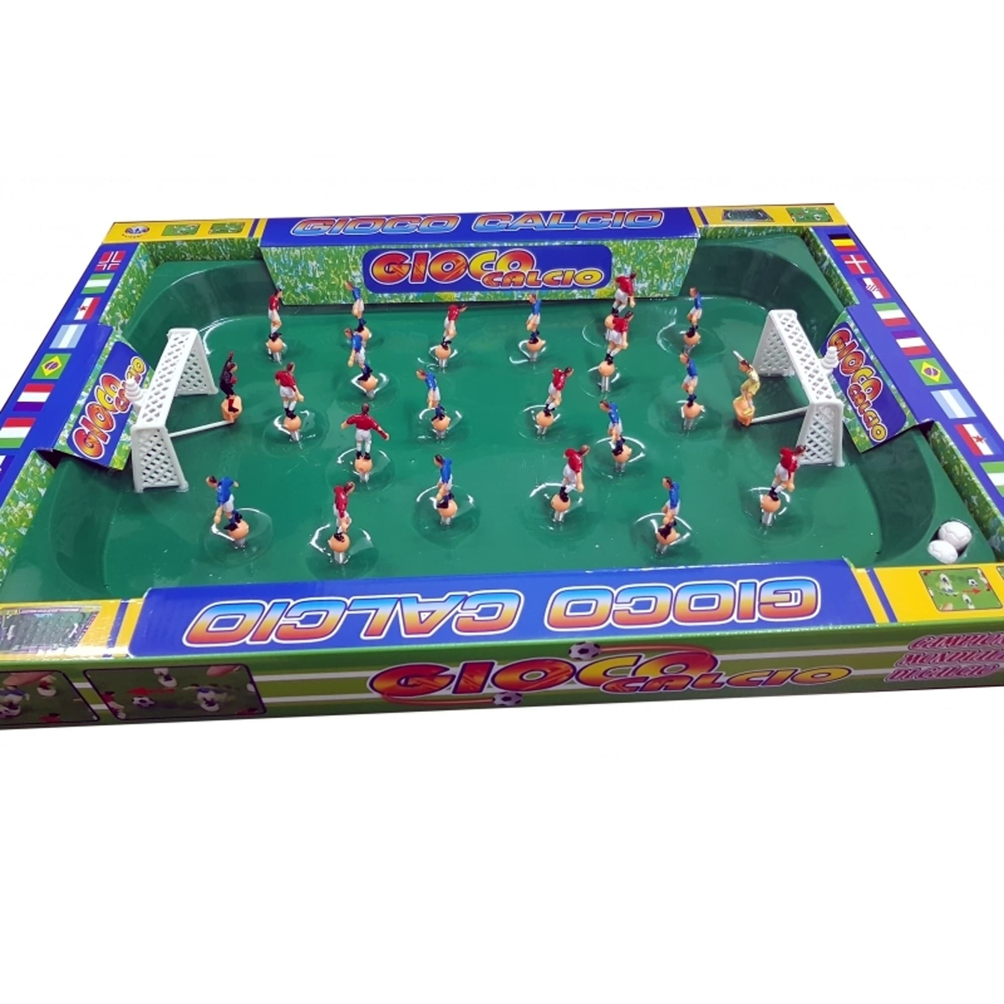 BOX CALCIO RETE GIOCATORI A MOLLA TIPO CALCIO BALILLA BILIARDO TAVOLO GIOCATTOLO
