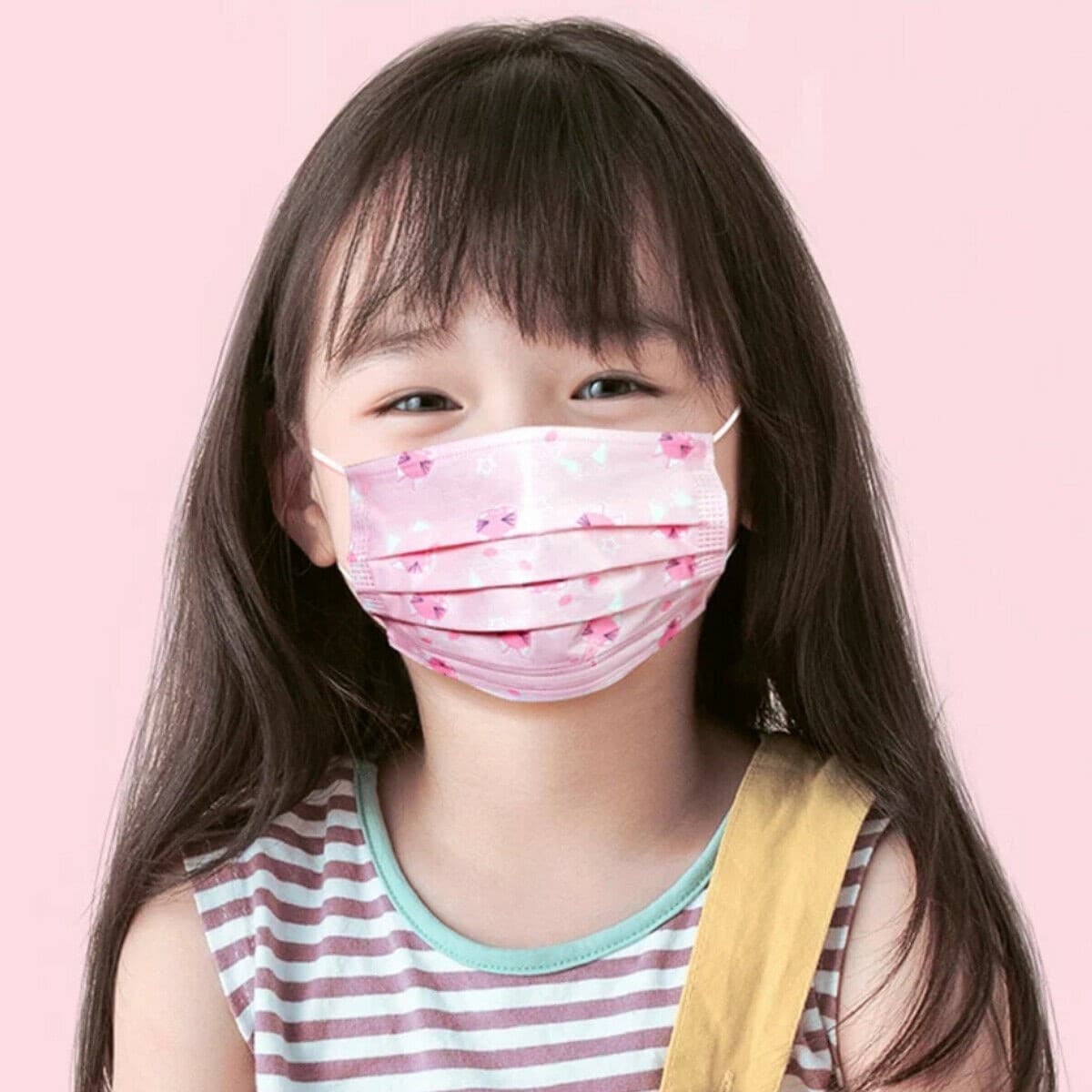 SET DA 50 MASCHERINE TNT PROTETTIVE VISO CHIRURGICHE MONOUSO MASCHERINA BAMBINI - 2
