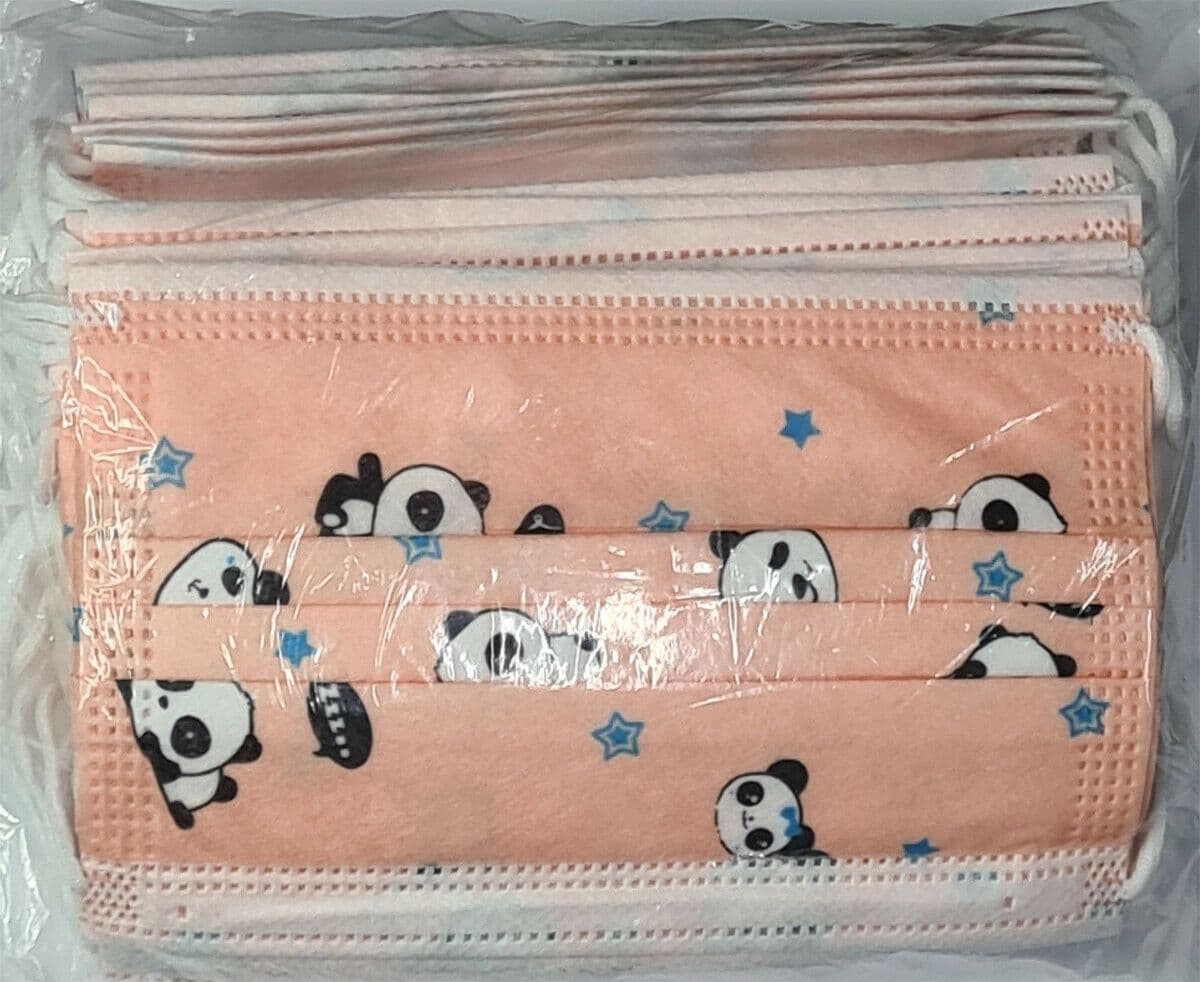 SET DA 50 MASCHERINE TNT PROTETTIVE VISO CHIRURGICHE MONOUSO MASCHERINA BAMBINI - 8