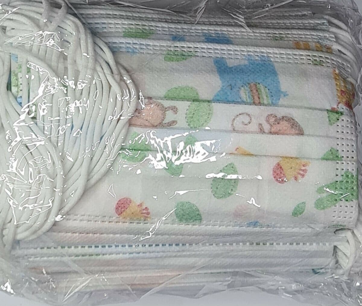 SET DA 50 MASCHERINE TNT PROTETTIVE VISO CHIRURGICHE MONOUSO MASCHERINA BAMBINI - 9