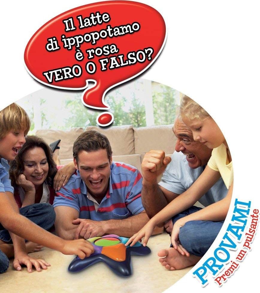 VERO O FALSO GIOCO DI SOCIETÀ ELETTRONICO 1000 FRASI GRANDI GIOCHI - 3