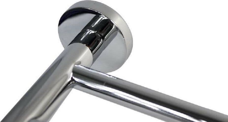 MENSOLA PORTASCIUGAMANI DA BAGNO A PARETE PORTA ASCIUGAMANI DOPPIO RIPIANO 52820 - 2