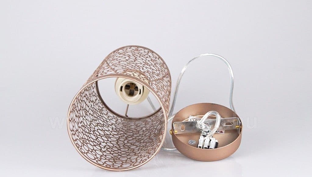 LAMPADARIO PENDENTE A SOSPENSIONE IN METALLO ORO CHAMPAGNE STILE ELEGANTE 7131 - 3