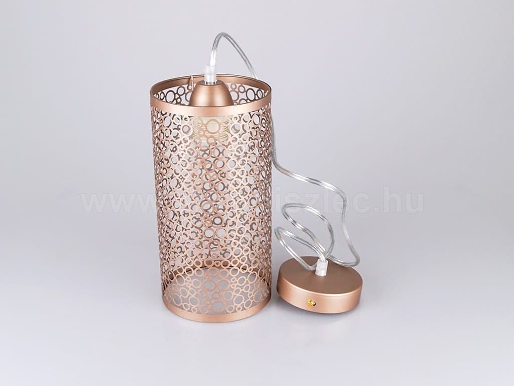 LAMPADARIO PENDENTE A SOSPENSIONE IN METALLO ORO CHAMPAGNE STILE ELEGANTE 7131 - 7