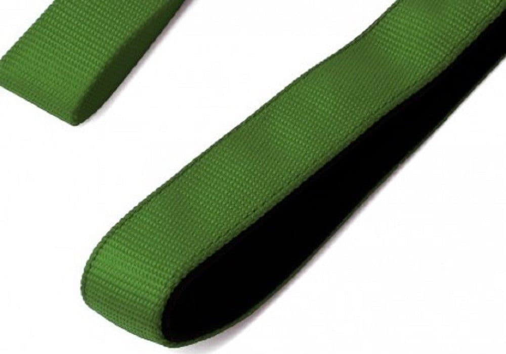 GUINZAGLIO CORTO PER CANE CANI IN NYLON 120CM VERDE MILITARE CON MOSCHETTONE - 4