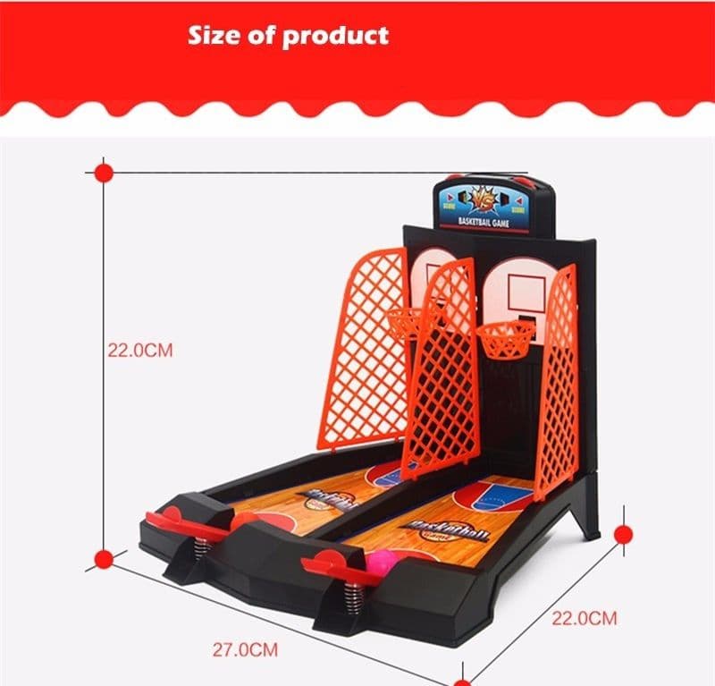 GIOCO MINI BASKET PER DITA CANESTRO DA TAVOLO PALLACANESTRO BAMBINI GIOCATTOLO - 11
