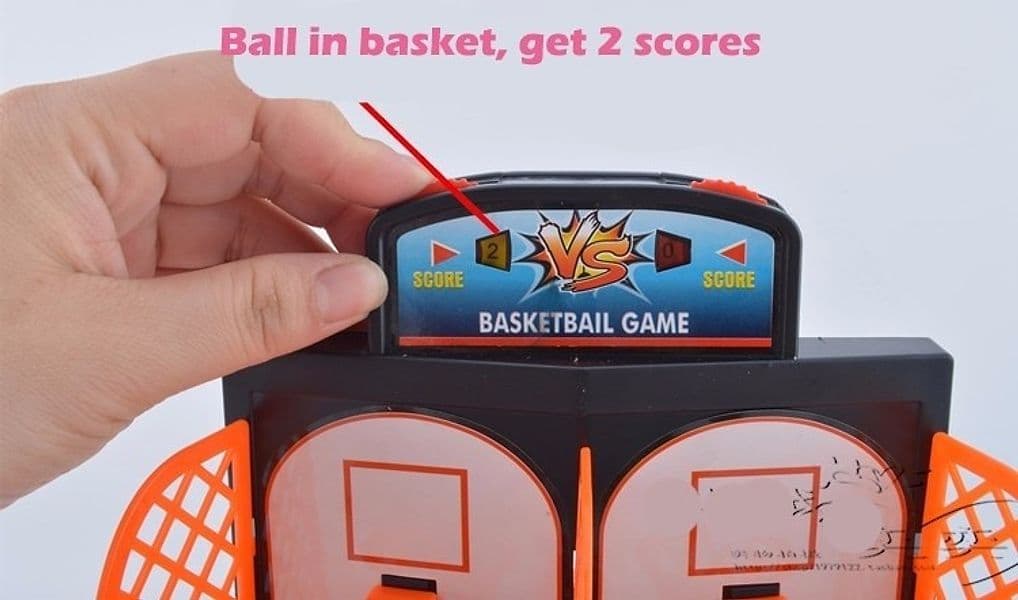 GIOCO MINI BASKET PER DITA CANESTRO DA TAVOLO PALLACANESTRO BAMBINI GIOCATTOLO - 9