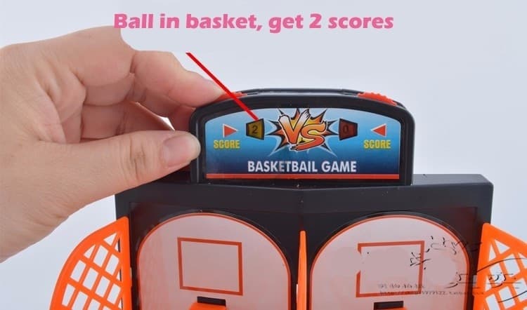 GIOCO MINI BASKET PER DITA CANESTRO DA TAVOLO PALLACANESTRO BAMBINI GIOCATTOLO - 9