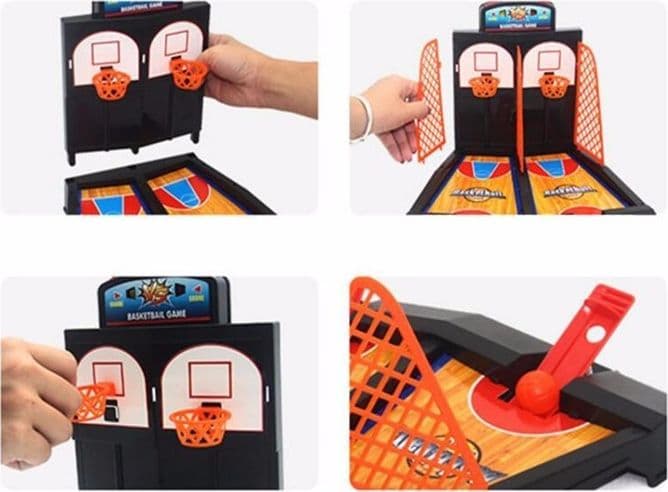 GIOCO MINI BASKET PER DITA CANESTRO DA TAVOLO PALLACANESTRO BAMBINI GIOCATTOLO - 10