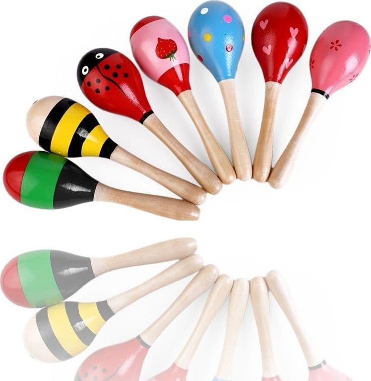 SONAGLIO IN LEGNO GIOCO MUSICALE SUONI SONORO COLORATO BAMBINI