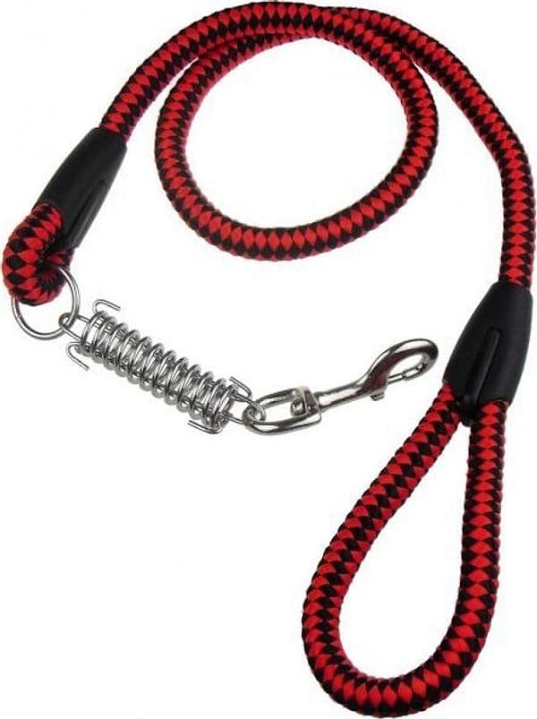 Guinzaglio per cani in corda nylon resistente con moschettone in metallo 80 cm - 4