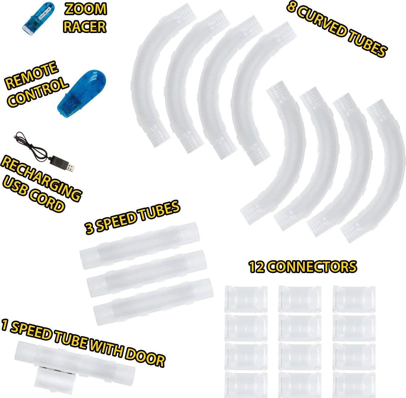GIOCO GIOCATTOLO ZOOM TUBE RACING TUBO MAGICO PER MACCHININE CON EFFETTO LUCI - 3