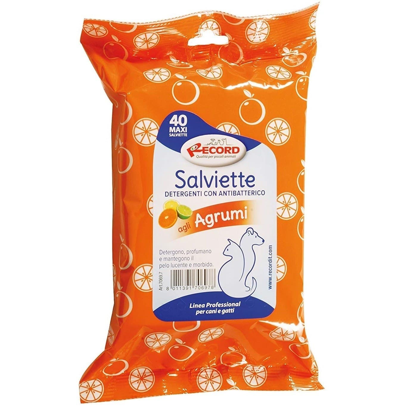 40 MAXI SALVIETTE SALVIETTA AGLI AGRUMI DETERGENTI CON ANTIBATTERICO CANE GATTO