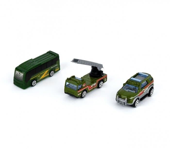 PLAYSET QUARTIER GENERALE MILITARE GARAGE 3 AUTO CON ACCESSORI E ADESIVI - 3