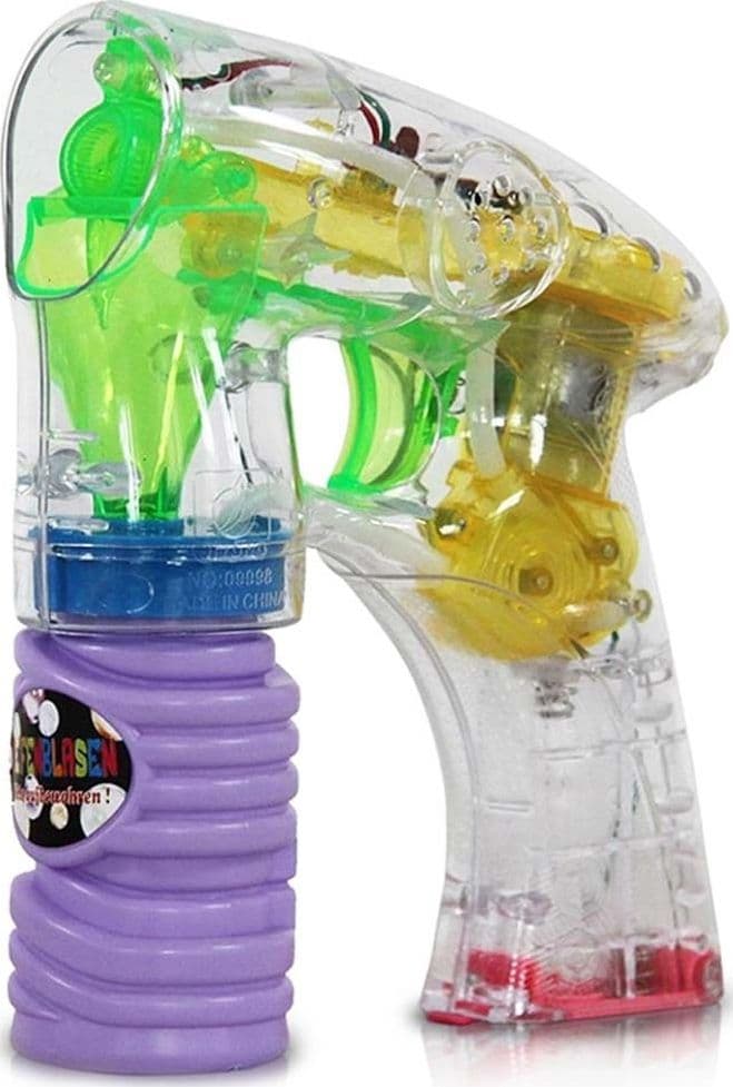 PISTOLA SPARA BOLLE DI SAPONE CON LUCI GIOCATTOLI PER BAMBINI GADGET PER FESTE - 2
