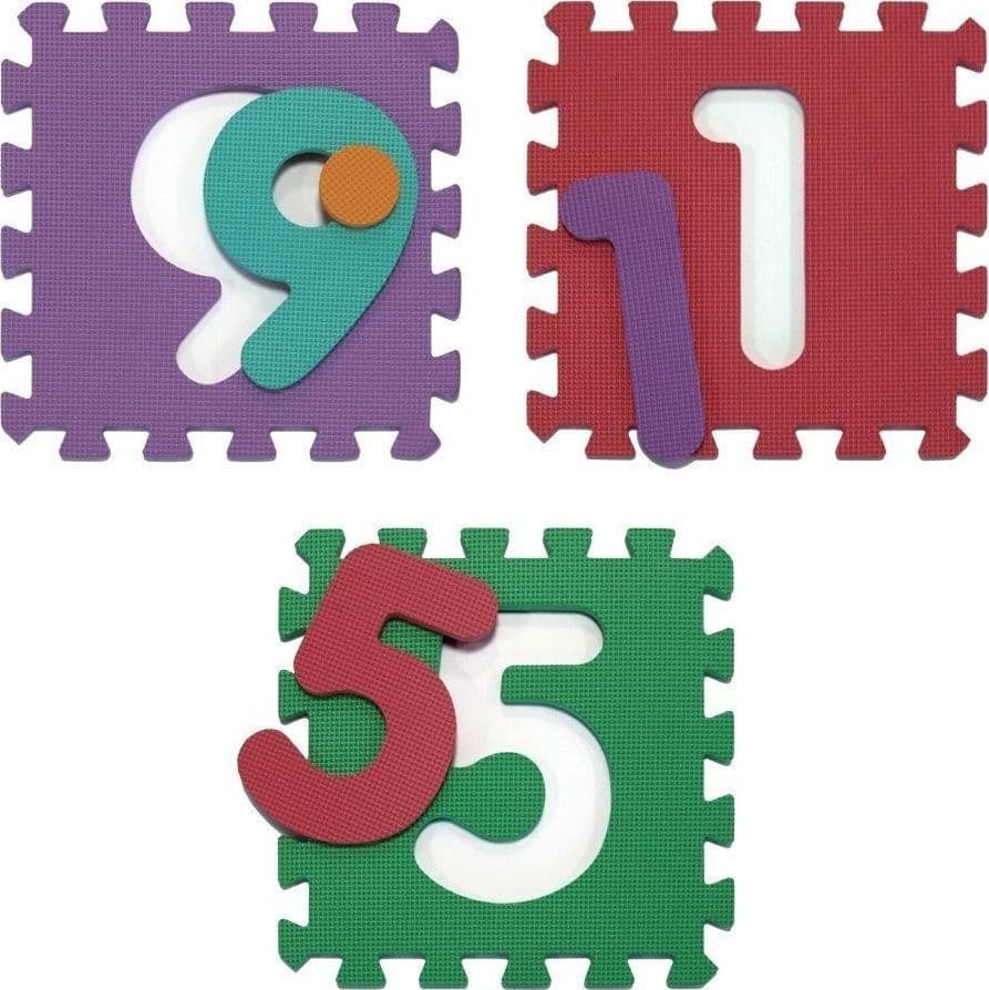 TAPPETO PER BAMBINI DA PAVIMENTO 10 PZ PUZZLE NEONATO ANTIURTO ATOSSICO LAVABILE - 4