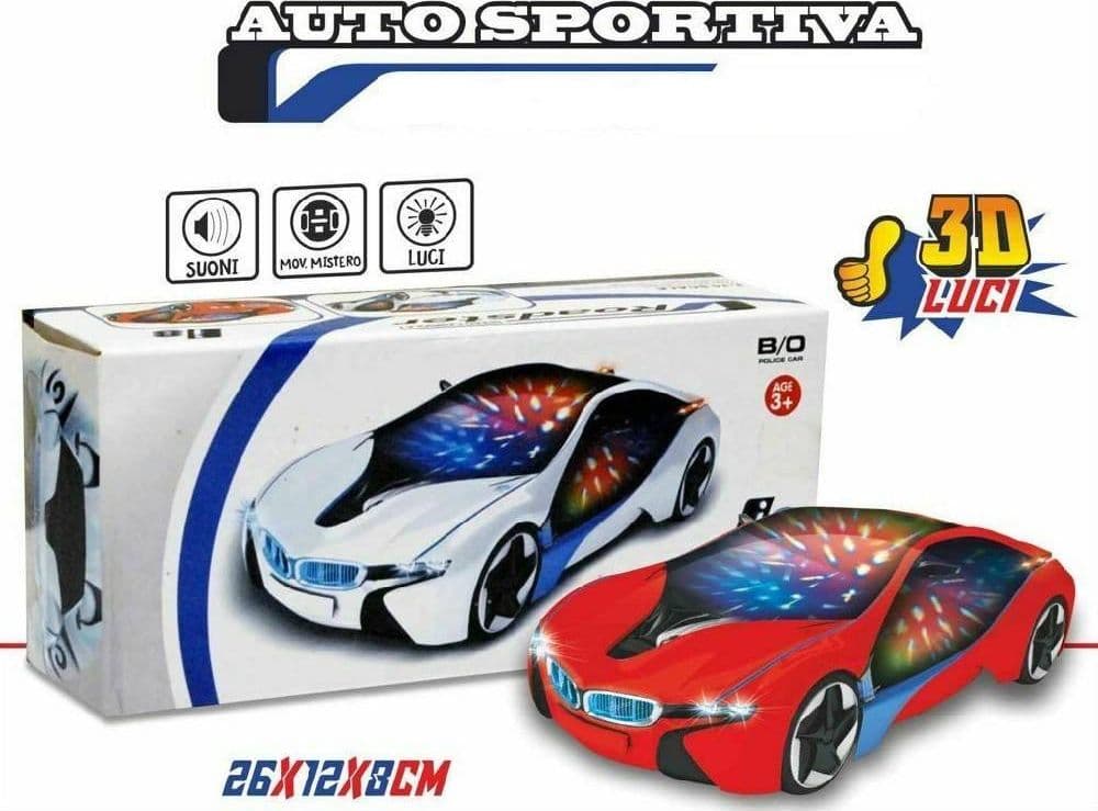 AUTO SPORTIVA ROADSTER MACCHINA CON LUCI E SUONI GIOCO GIOCATTOLO PER BAMBINI - 2