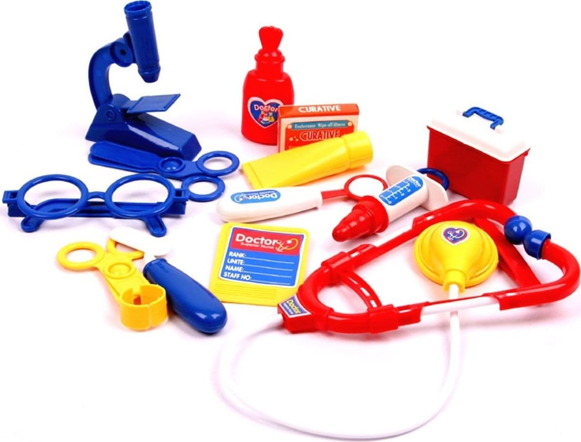 SET VALIGIA DOTTORE GIOCATTOLO CON ACCESSORI FORBICI STETOSCOPIO VALIGETTA - 5