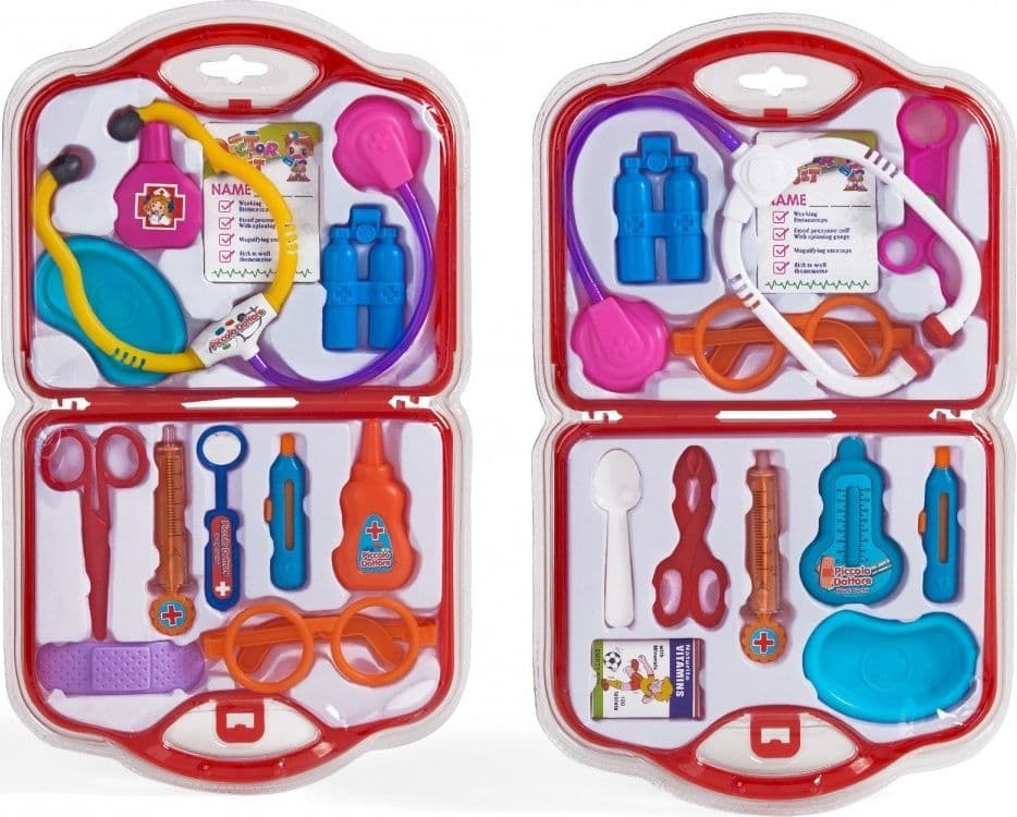 SET VALIGIA DOTTORE GIOCATTOLO CON ACCESSORI FORBICI STETOSCOPIO VALIGETTA - 6