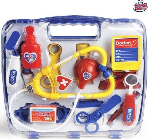 SET VALIGIA DOTTORE GIOCATTOLO CON ACCESSORI FORBICI STETOSCOPIO VALIGETTA - 7