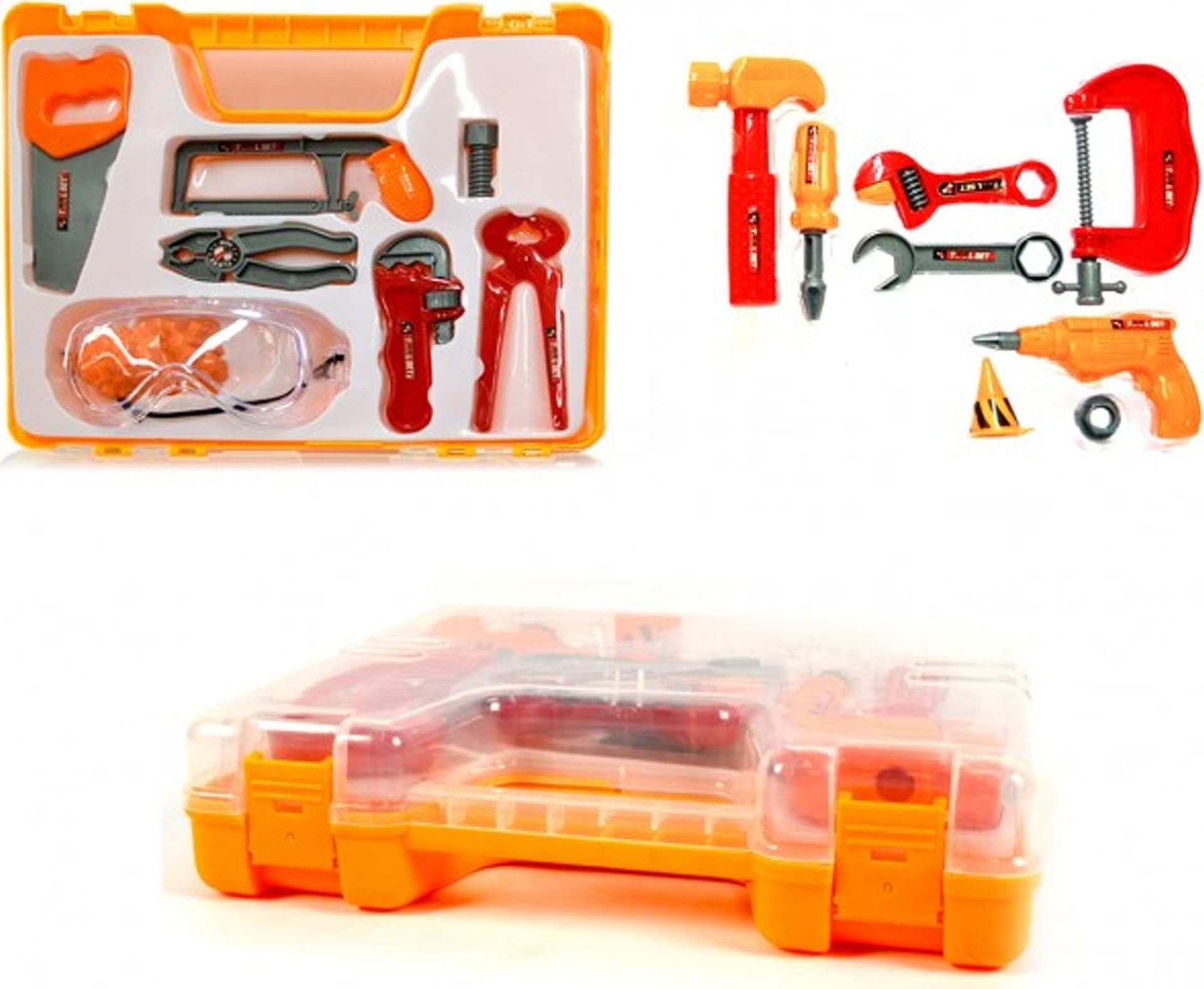 PLAYSET VALIGETTA DEGLI ATTREZZI BRICOLAGE FAI DA TE ACCESSORI GIOCO GIOCATTOLO - 3