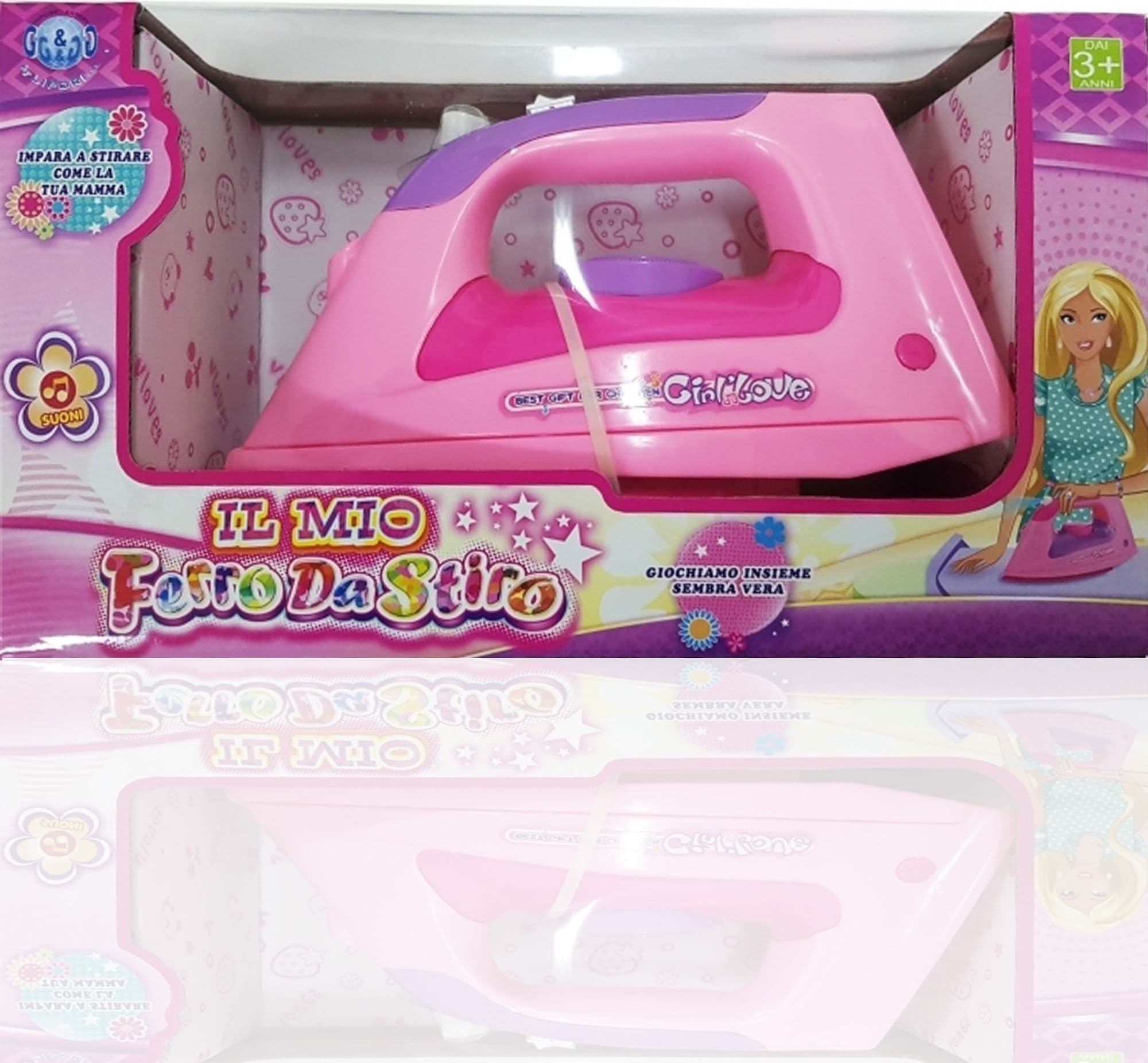 FERRO DA STIRO STIRANDO SARTORIA SARTA VESTITO GIOCO BIMBA BAMBINI GIOCATTOLO