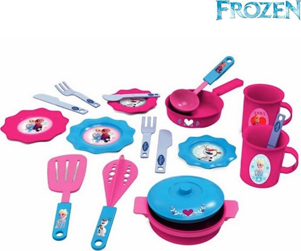 ACCESSORI PER LA CUCINA FROZEN 19 PZ ELSA ANNA DISNEY GIOCATTOLI BAMBINE - 2