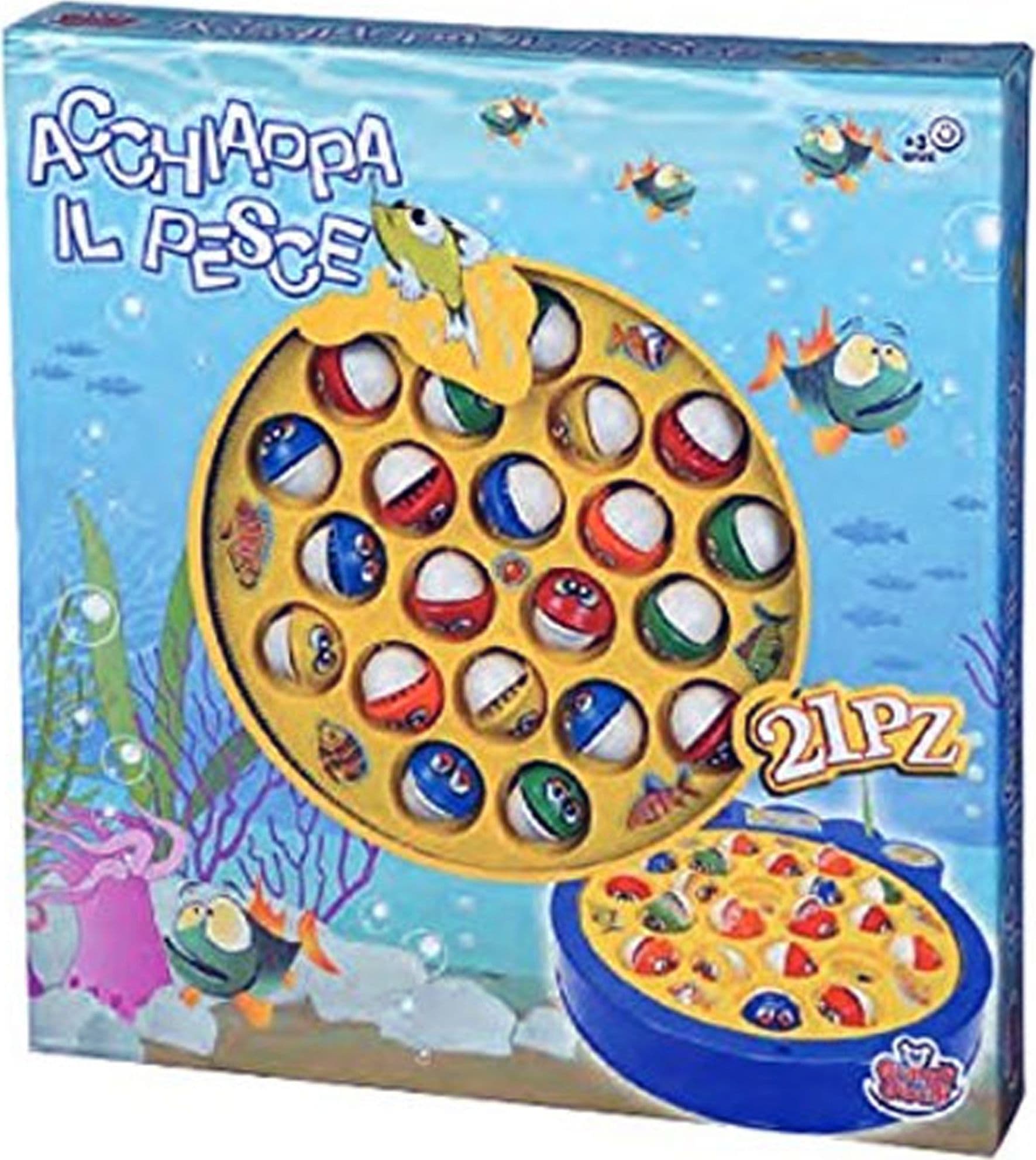 ACCHIAPPA IL PESCE GIOCO PESCA CON 21 PESCIOLINI GIOCO DA TAVOLO