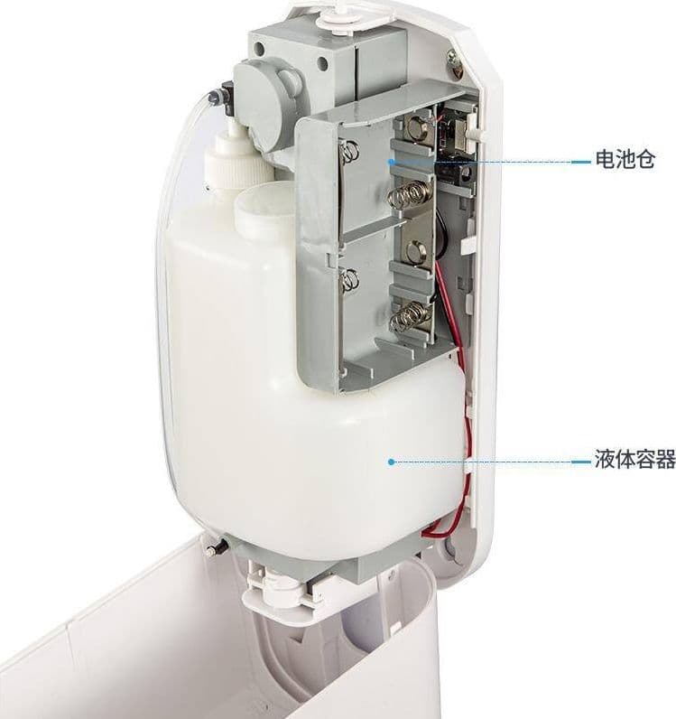 DISPENSER EROGATORE DOSATORE SAPONE AUTOMATICO INFRAROSSI CON FOTOCELLULA 1000ML - 2