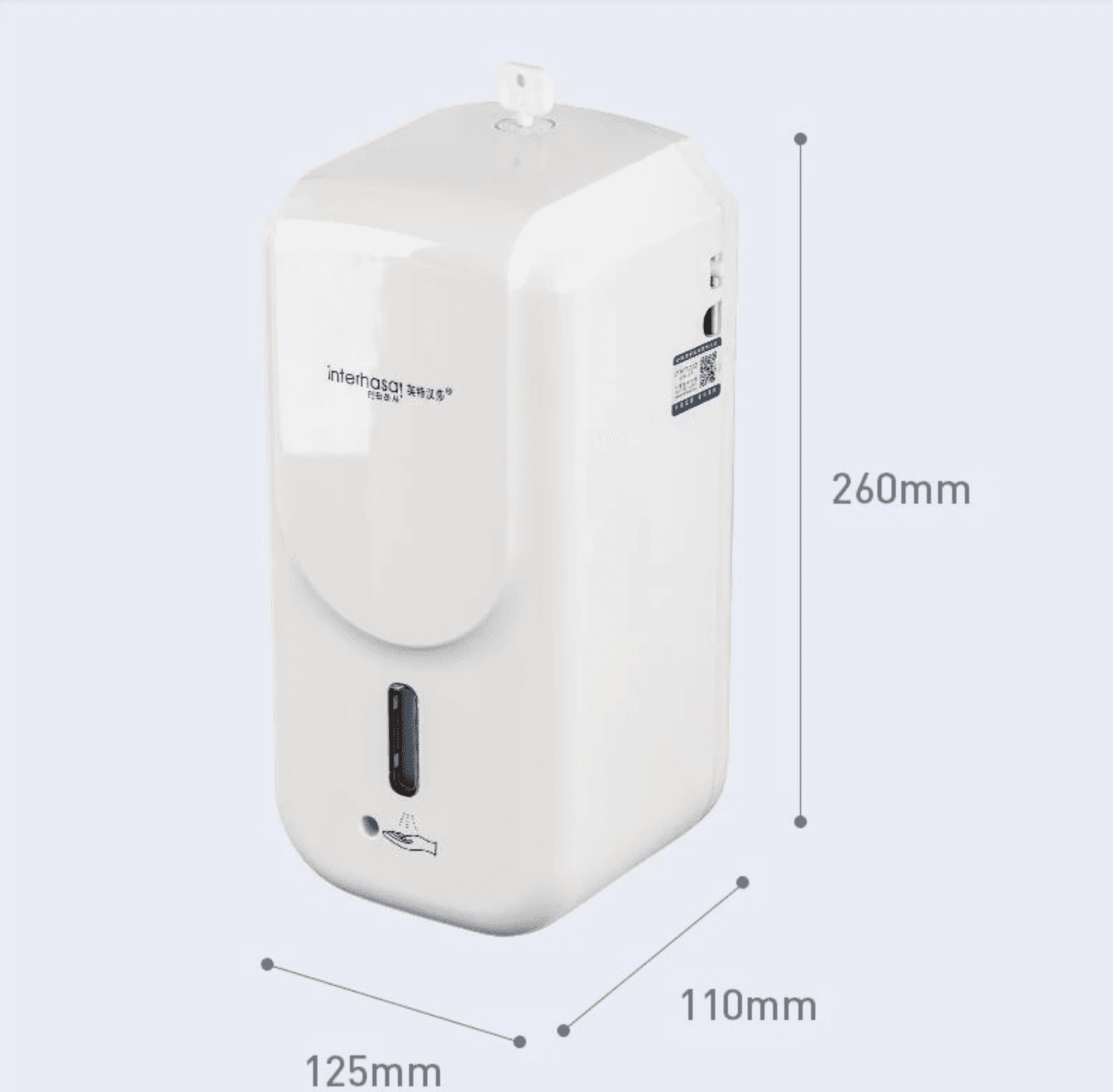 DISPENSER EROGATORE DOSATORE SAPONE AUTOMATICO INFRAROSSI CON FOTOCELLULA 1000ML - 3
