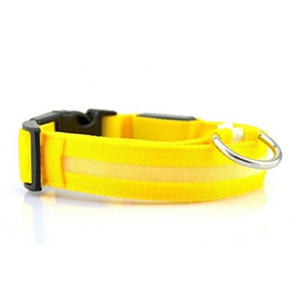 COLLARE REGOLABILE LUMINOSO A LED PER CANI E GATTI VARI COLORI E MISURE - 11