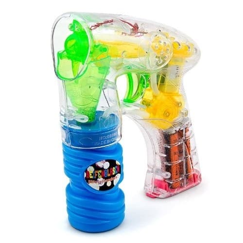SPARA BOLLE DI SAPONE AUTOMATICO LUCE LED RAGGIO LUMINOSO SPARABOLE CON SUONI - 2