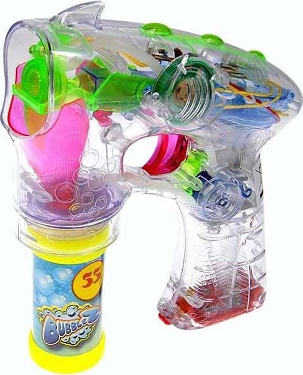 SPARA BOLLE DI SAPONE AUTOMATICO LUCE LED RAGGIO LUMINOSO SPARABOLE CON SUONI - 3