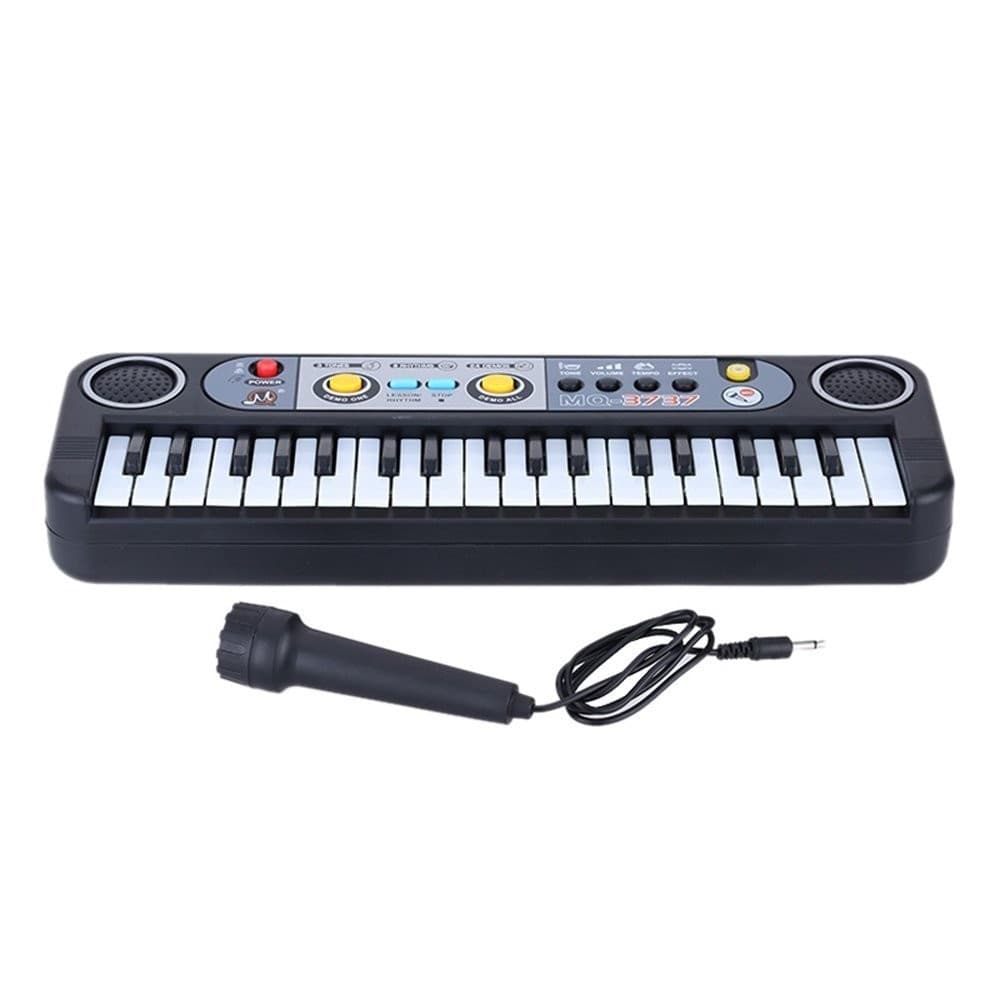 MINI TASTIERA GIOCATTOLO 37 TASTI MINI PIANO CON 24 FUNZIONI DEMO CON MICROFONO - 2