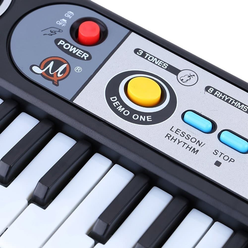 MINI TASTIERA GIOCATTOLO 37 TASTI MINI PIANO CON 24 FUNZIONI DEMO CON MICROFONO - 3