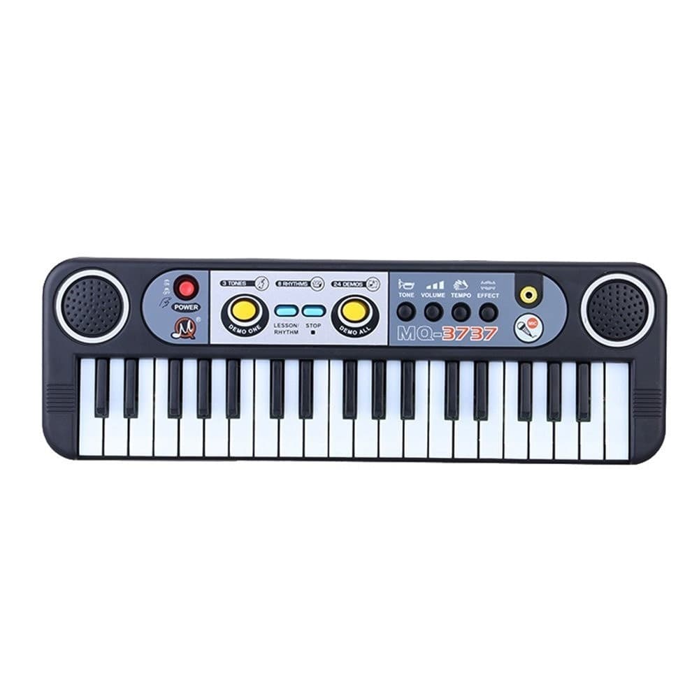 MINI TASTIERA GIOCATTOLO 37 TASTI MINI PIANO CON 24 FUNZIONI DEMO CON MICROFONO - 4