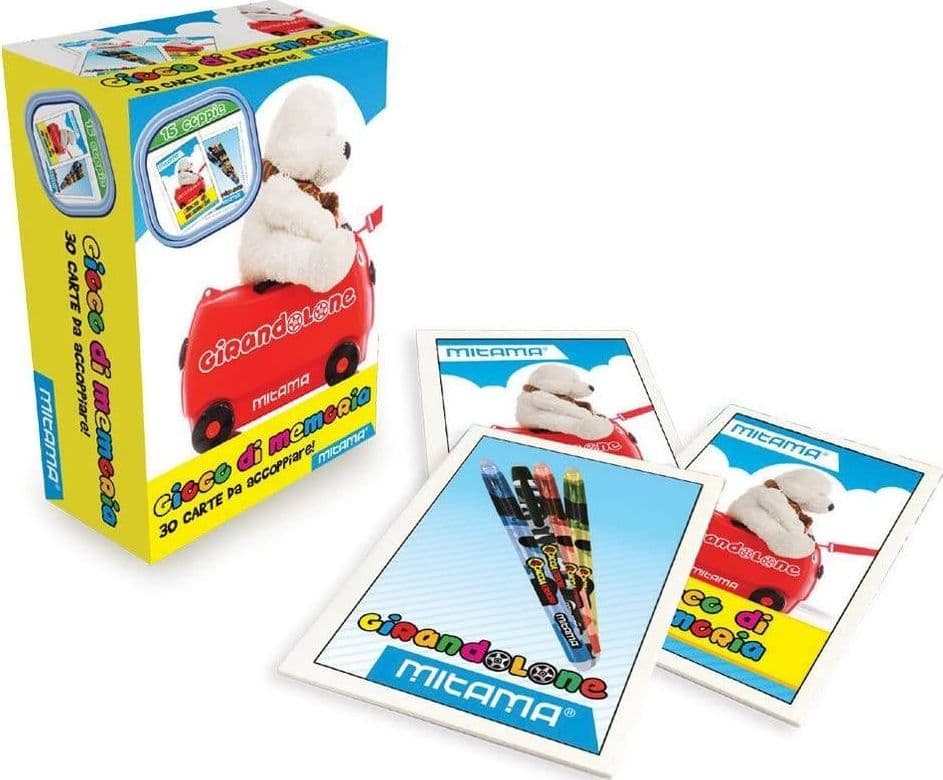 GIOCO GIRANDOLONE VALIGIA CON PENNARELLI STICKERS GIOCO MEMO CARTE MITAMA BLU - 5